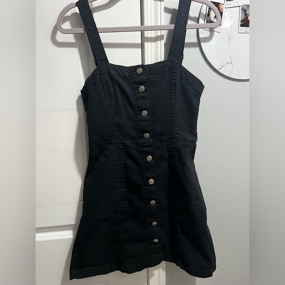 Divided mini Jean dress